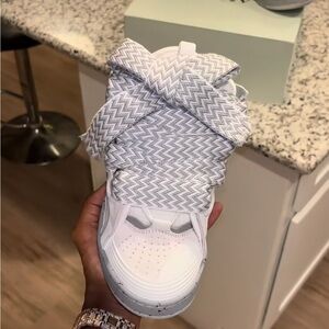 Shoes white and gray